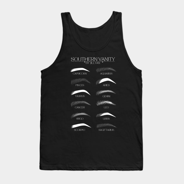 Brow Star Sign Tank Top by SouthernVanityByJillyan